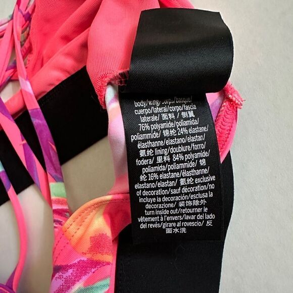 Victorias Secret PINK Ultimate Unlined Neon Strappy Bralette - Picture 8 of 10
